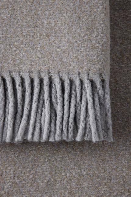 55" X 70" Taupe Cotton Blend Plush Throw Blanket with Fringe Homeroots Home Decor