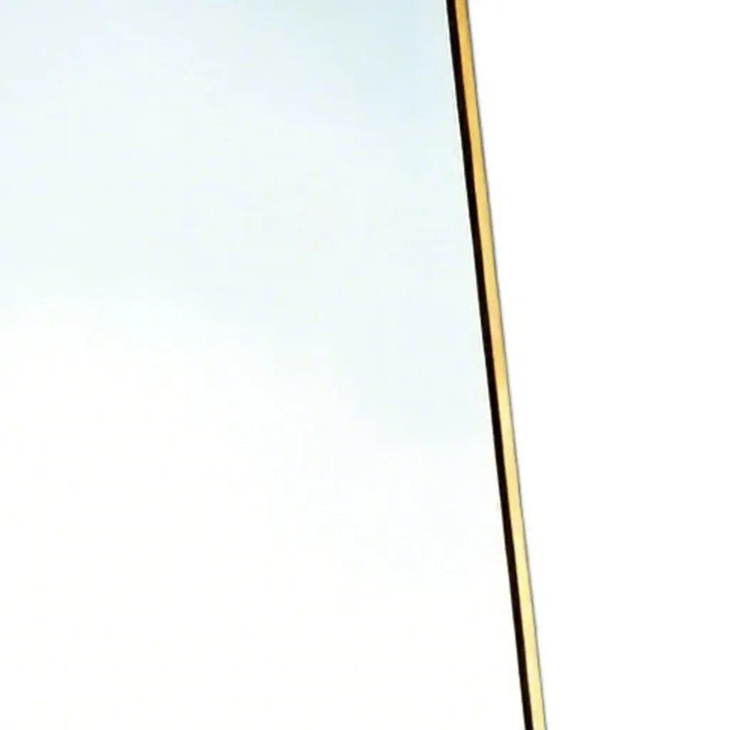 56" Gold Aluminum Freestanding And Wall Mounted Framed Full Length Mirror Homeroots Bed & Bath