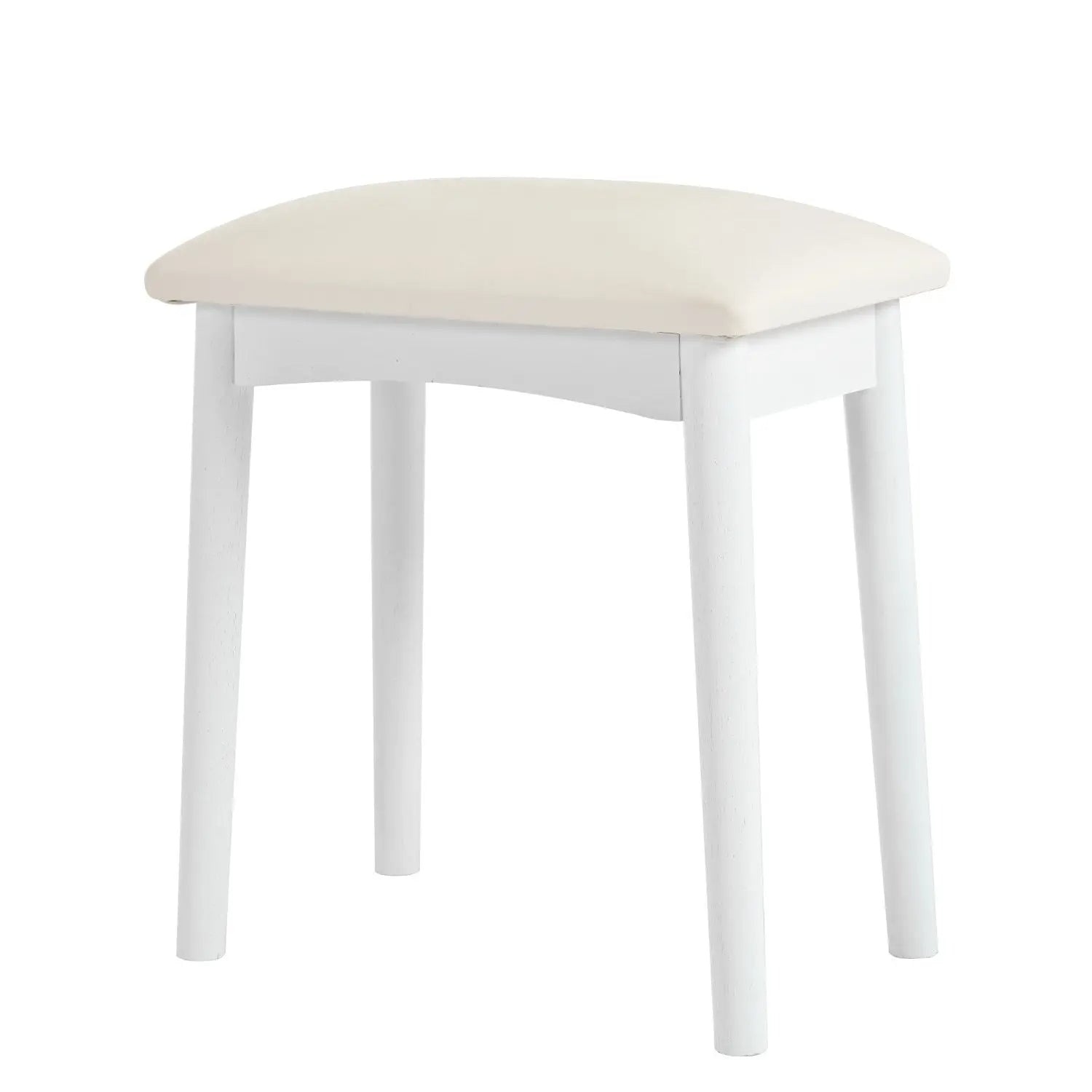 56" White Wood Mirrored Vanity Table Homeroots Living Room