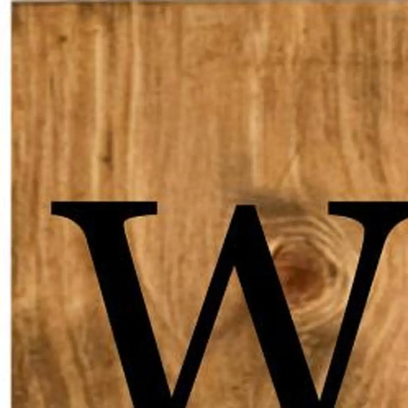 59" Black And Natural Solid Wood Welcome Porch Sign Homeroots Outdoor