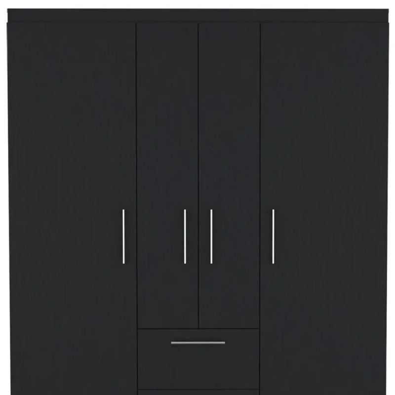 59" Black Two Drawer Combo Dresser - GreatEagleInc