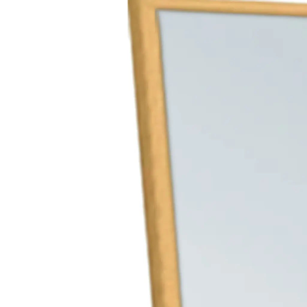 59" Gold Aluminum Freestanding And Wall Mounted Framed Full Length Mirror Homeroots Bed & Bath