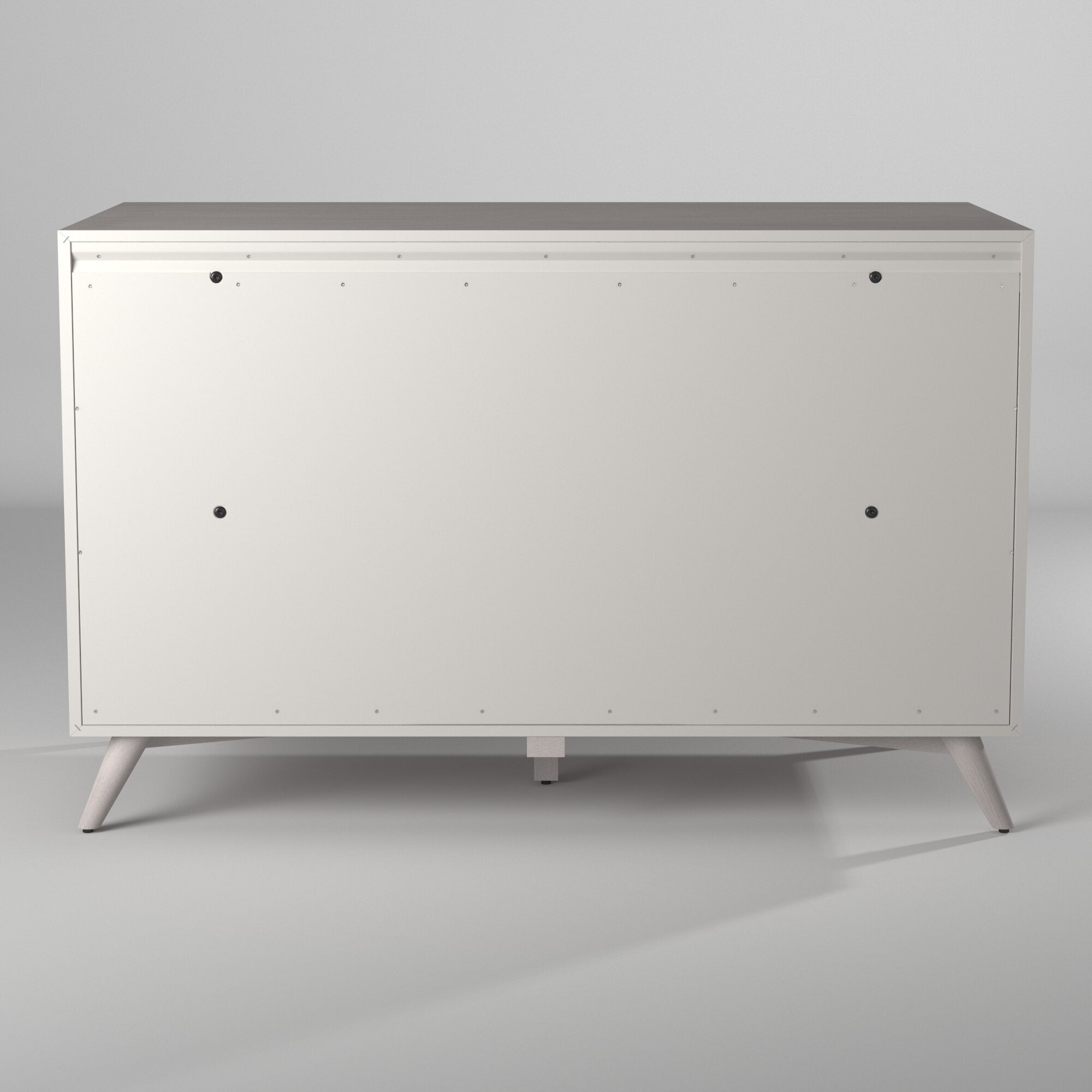 59" Gray Solid Wood Seven Drawer Double Dresser - GreatEagleInc