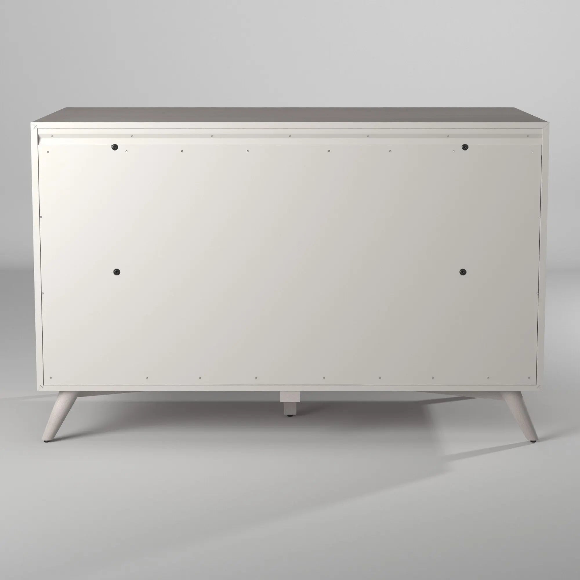 59" Gray Solid Wood Seven Drawer Double Dresser - GreatEagleInc
