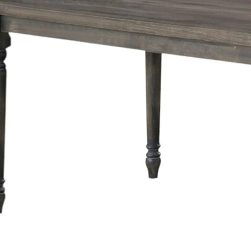 59" Gray Wood Dining Table Homeroots Kitchen & Dining