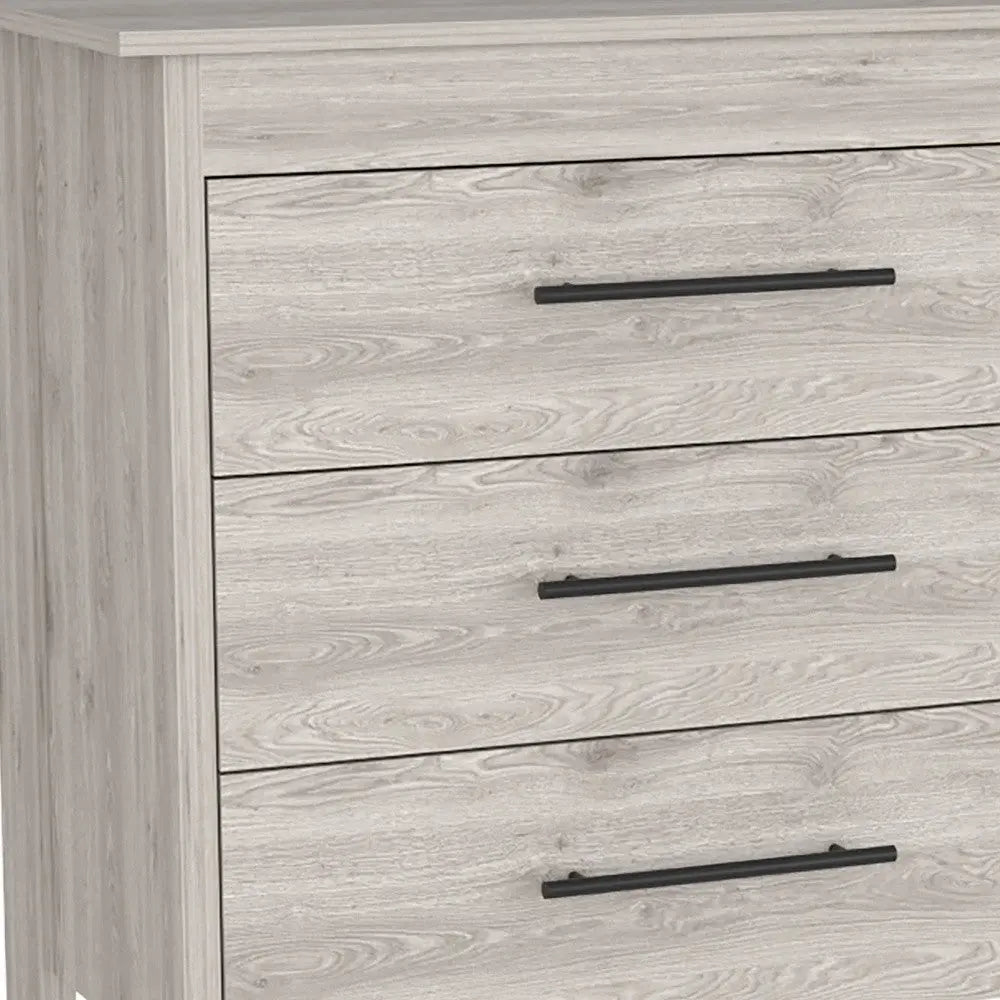 59" Light Gray Six Drawer Double Dresser Homeroots Bed & Bath