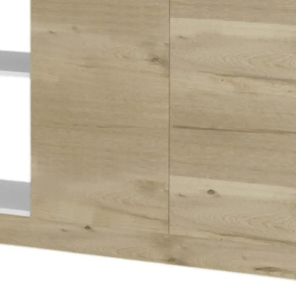59" Natural White and Brown Wood Kitchen Island Set With Storage Homeroots Kitchen & Dining