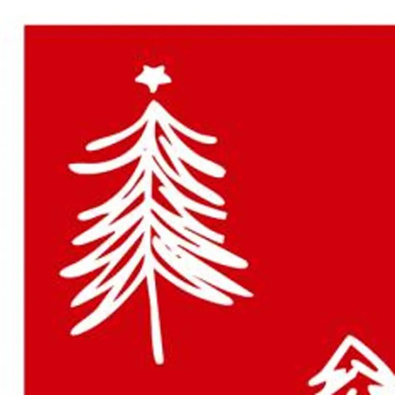 59" Red And White Solid Wood Christmas Christmas Trees Porch Sign Homeroots Outdoor