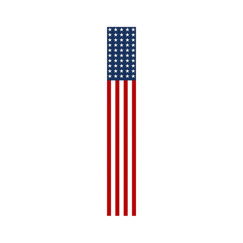 59" Red White And Blue Stars And Stripes Solid Wood Porch Sign Homeroots Outdoor