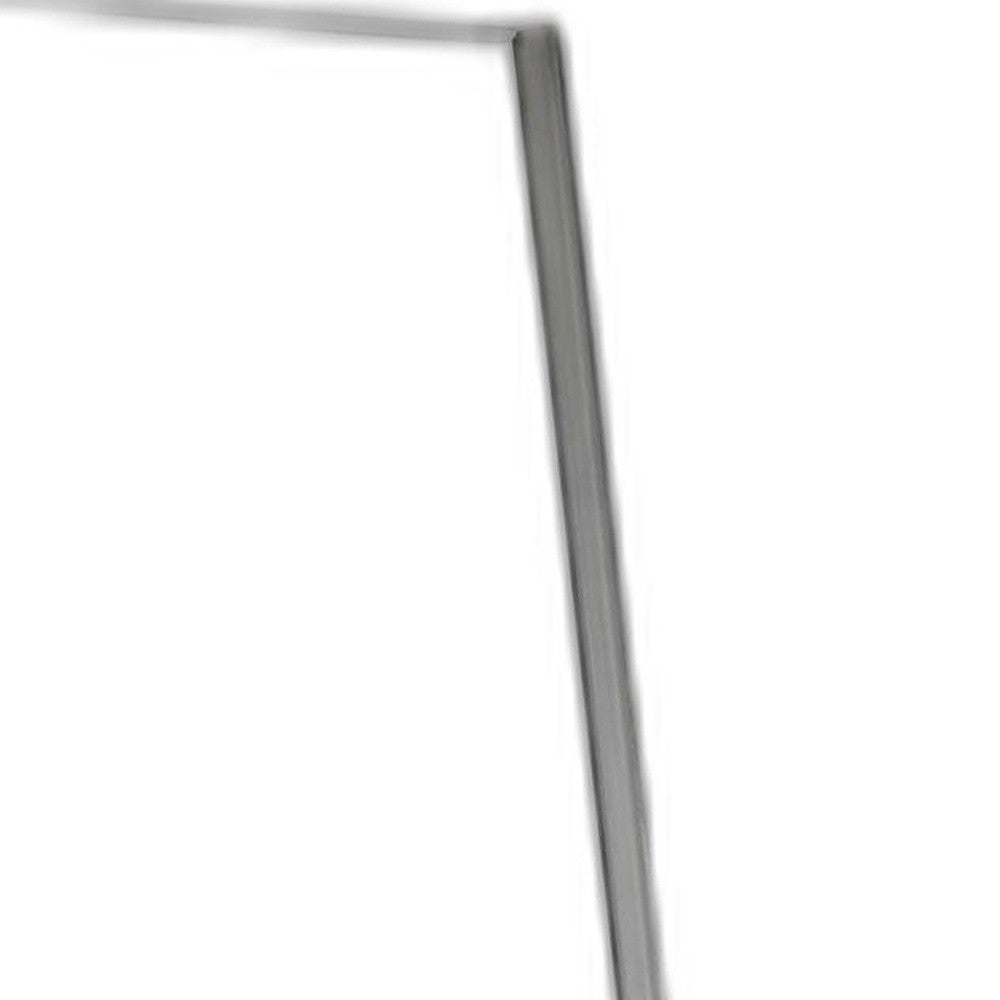59" Silver Metal Framed Cheval Standing Mirror - GreatEagleInc