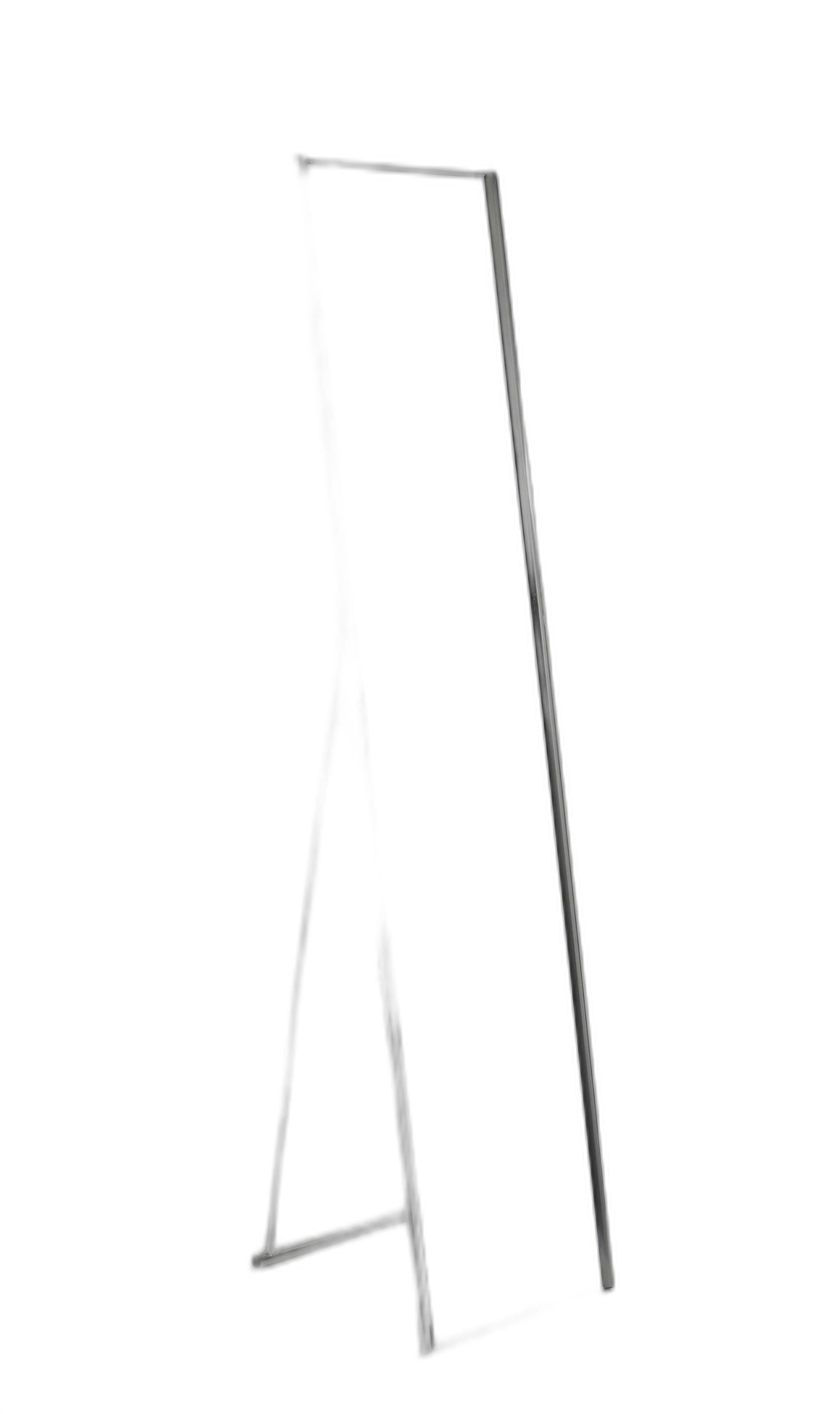 59" Silver Metal Framed Cheval Standing Mirror - GreatEagleInc