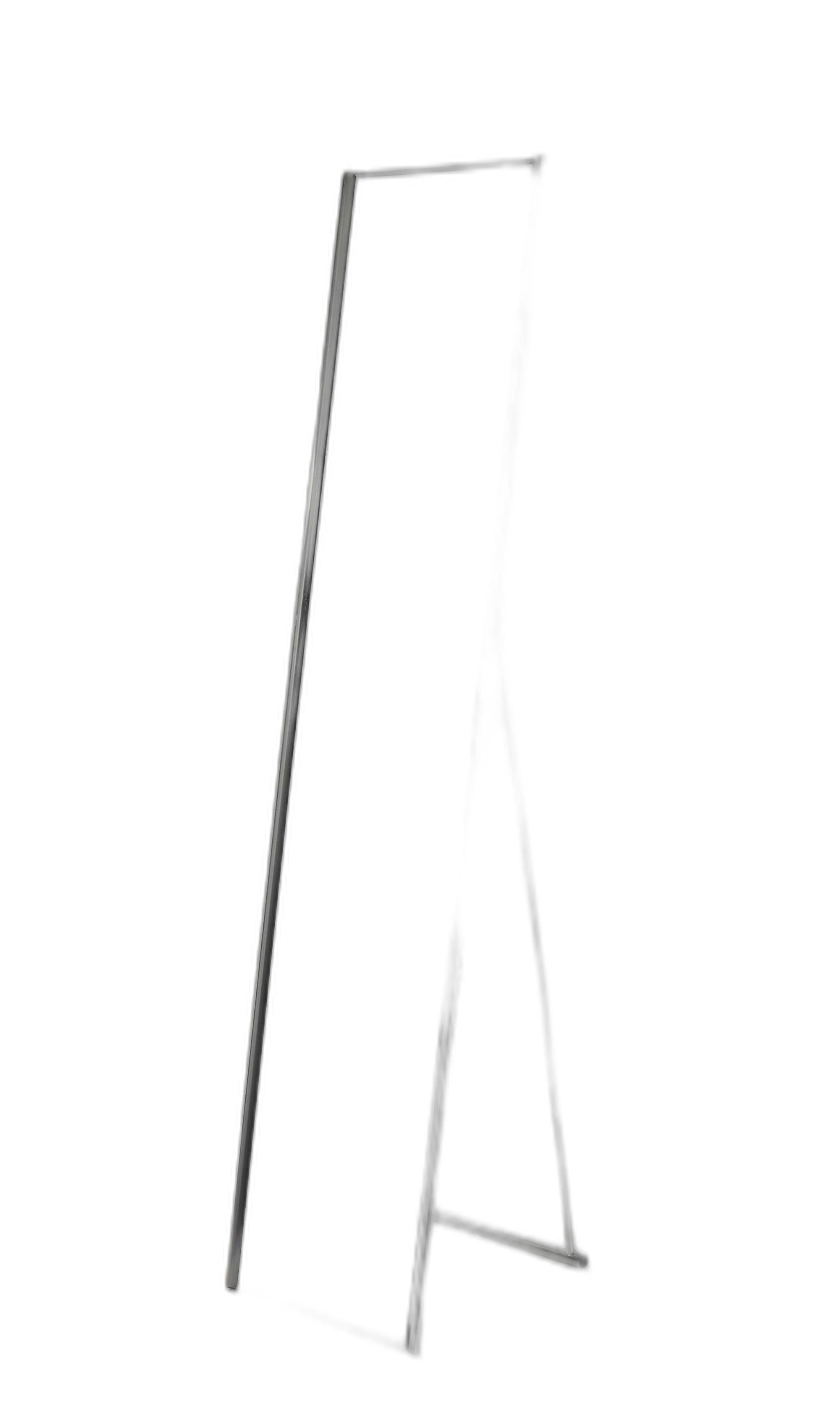 59" Silver Metal Framed Cheval Standing Mirror - GreatEagleInc