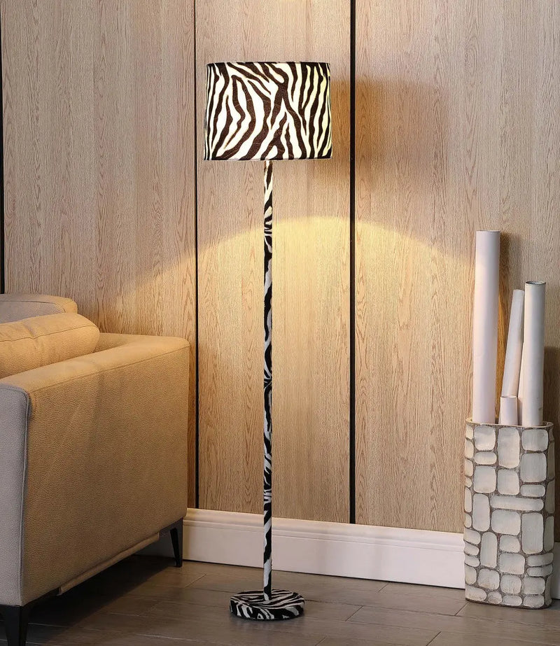 59" White Bedside Table Lamp With White Drum Shade Homeroots Lighting