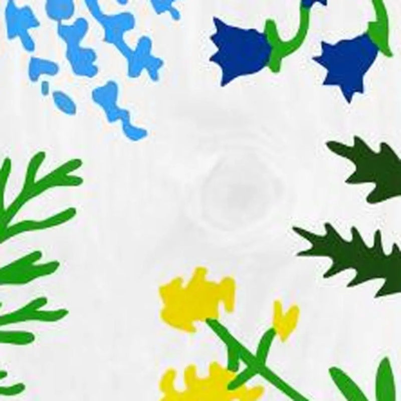 59" White Blue And Green Solid Wood Floral Bouquet Porch Sign Homeroots Outdoor