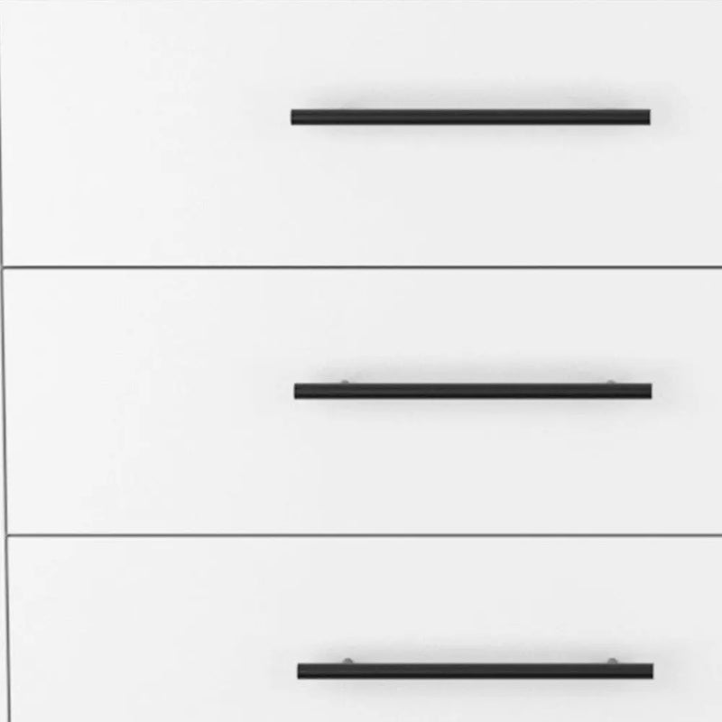 59" White Six Drawer Double Dresser Homeroots Bed & Bath