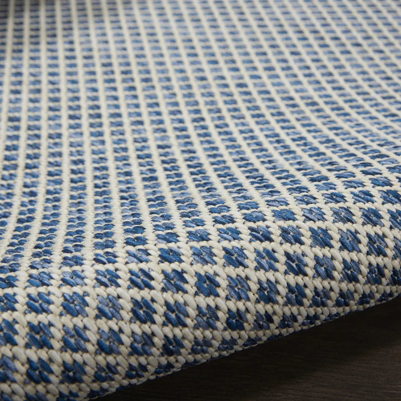 5' Bone Square Geometric Power Loom Area Rug Homeroots Outdoor