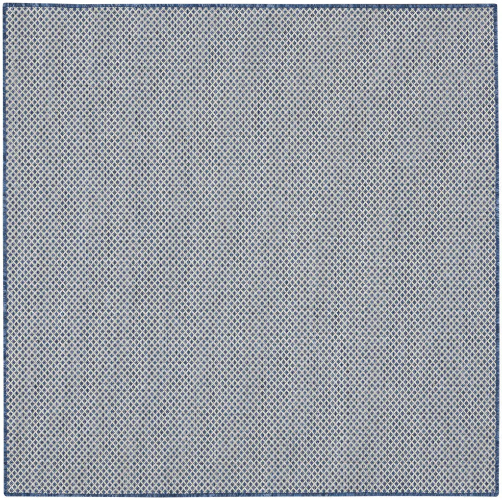 5' Bone Square Geometric Power Loom Area Rug Homeroots Outdoor