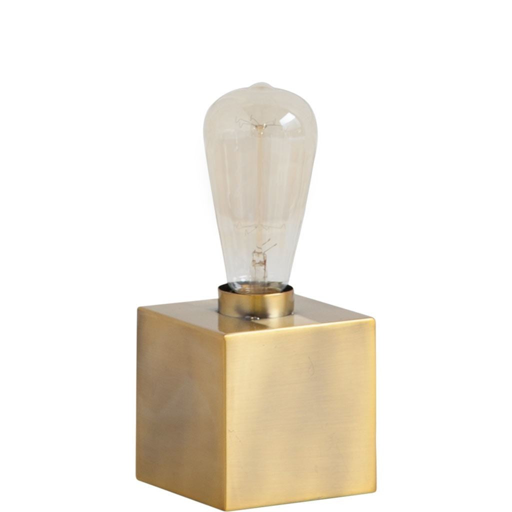 5" Gold Lamp Base LED With Clear Shade - GreatEagleInc