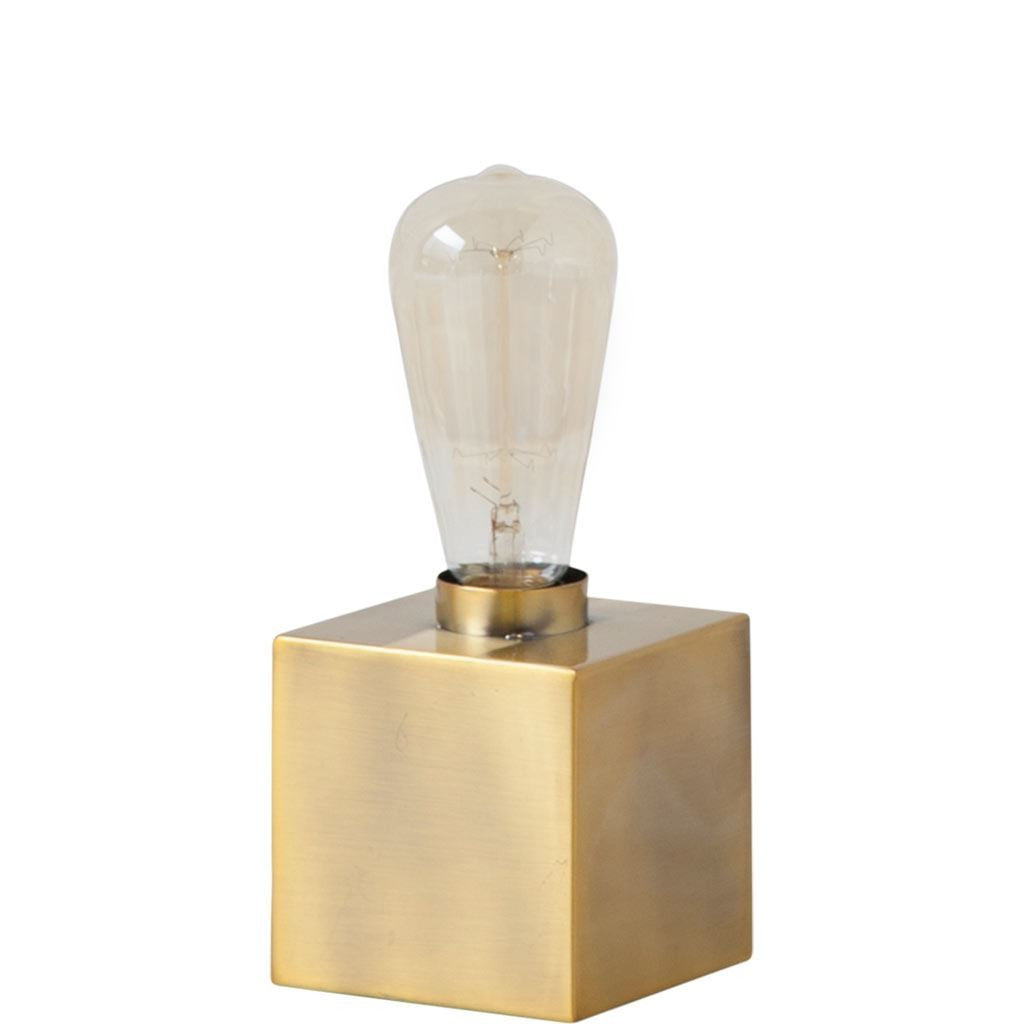 5" Gold Lamp Base LED With Clear Shade - GreatEagleInc