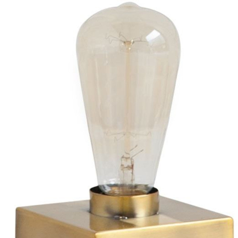 5" Gold Lamp Base LED With Clear Shade - GreatEagleInc