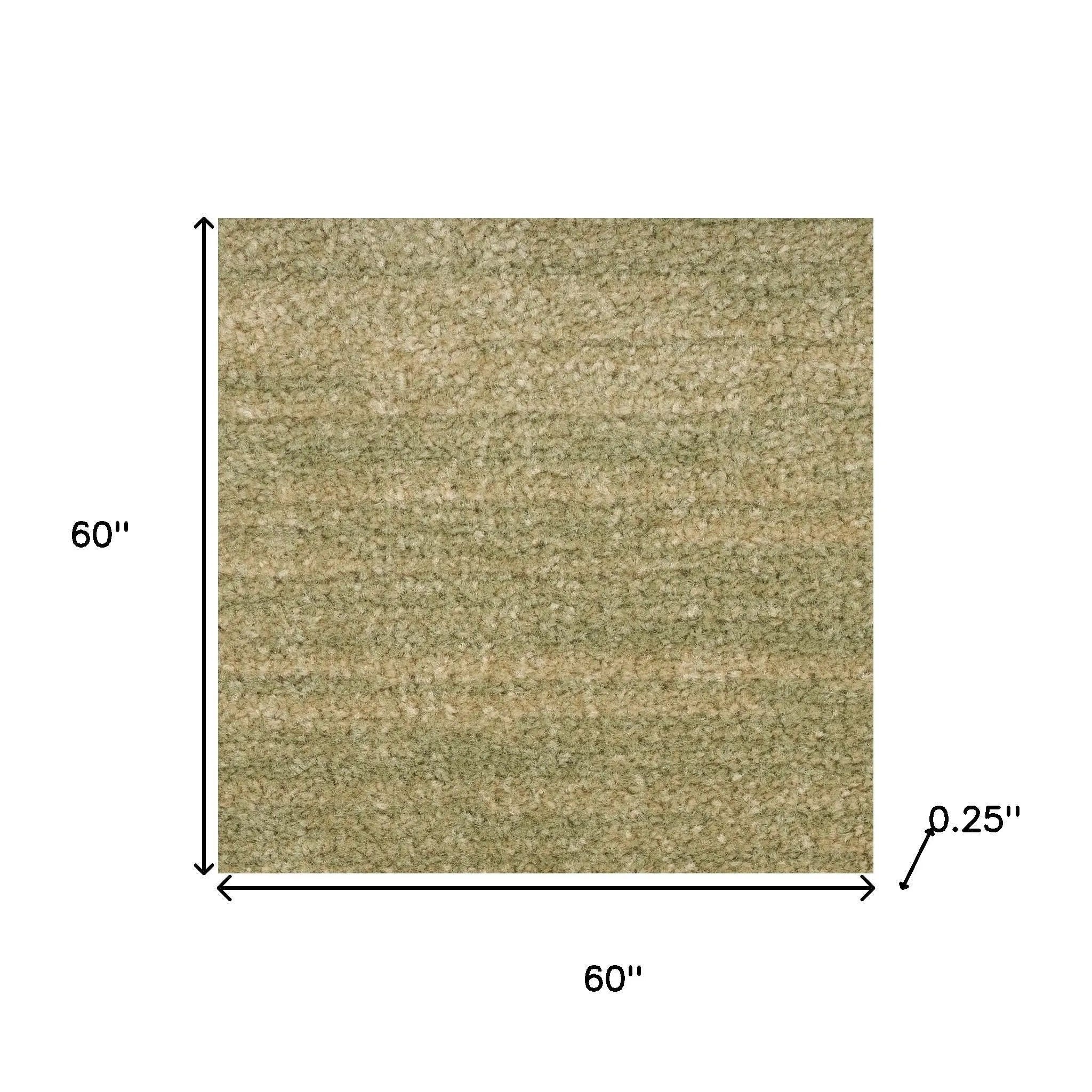 5' Green And Gold Square Abstract Indoor Outdoor Area Rug Homeroots Outdoor