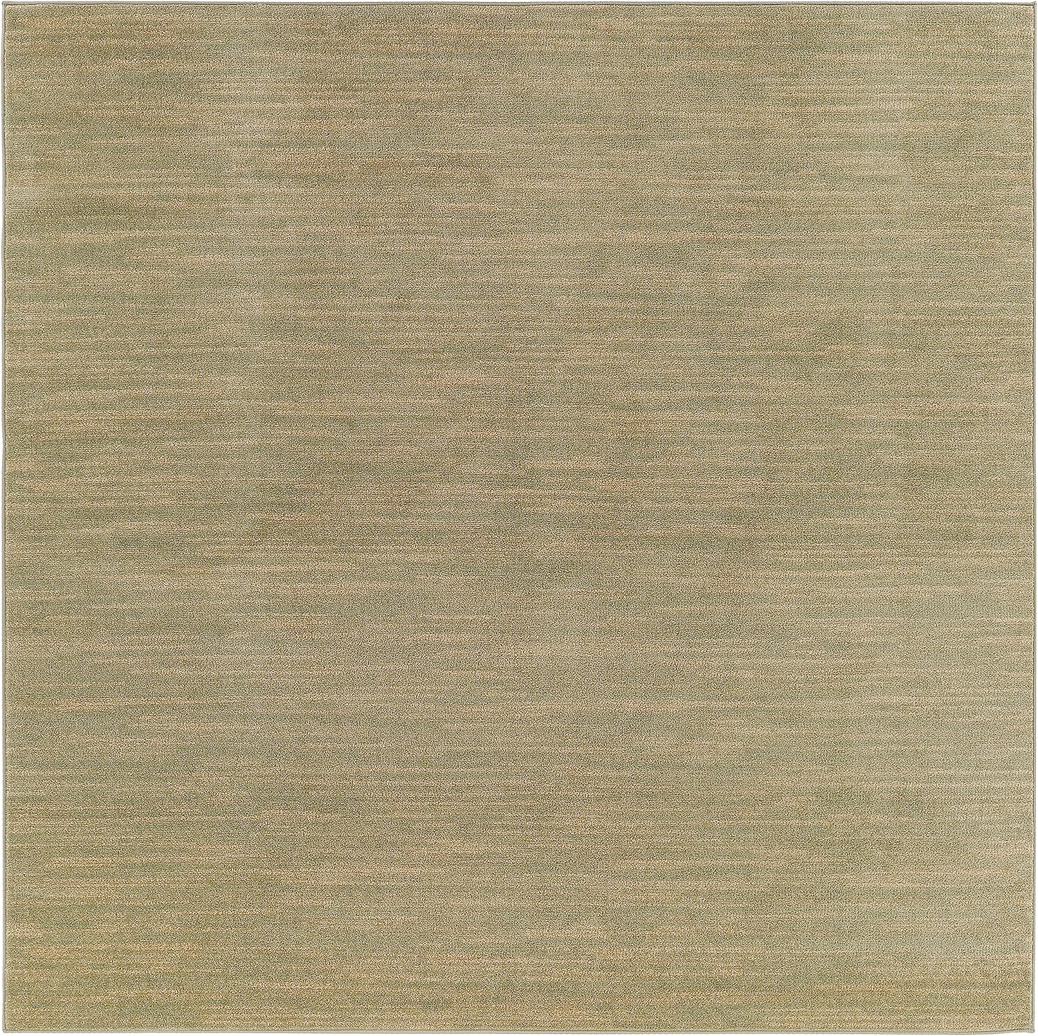 5' Green And Gold Square Abstract Indoor Outdoor Area Rug Homeroots Outdoor