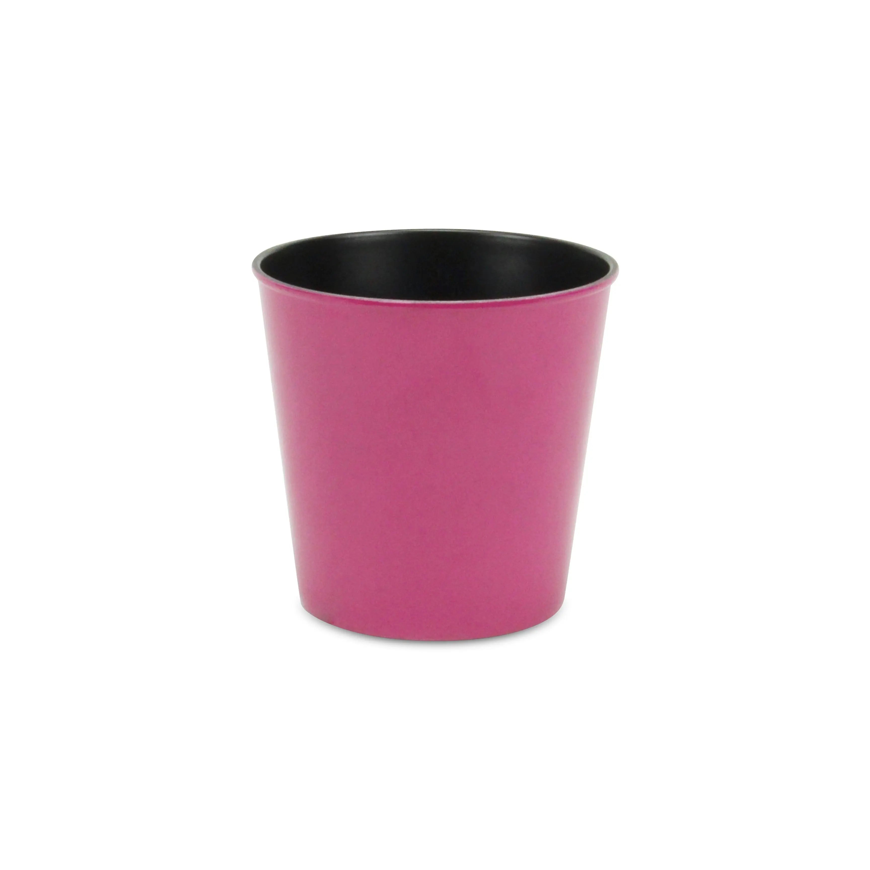 5" Hot Pink Recycled Plastic Indoor Outdoor Round Pot Planter Homeroots Outdoor
