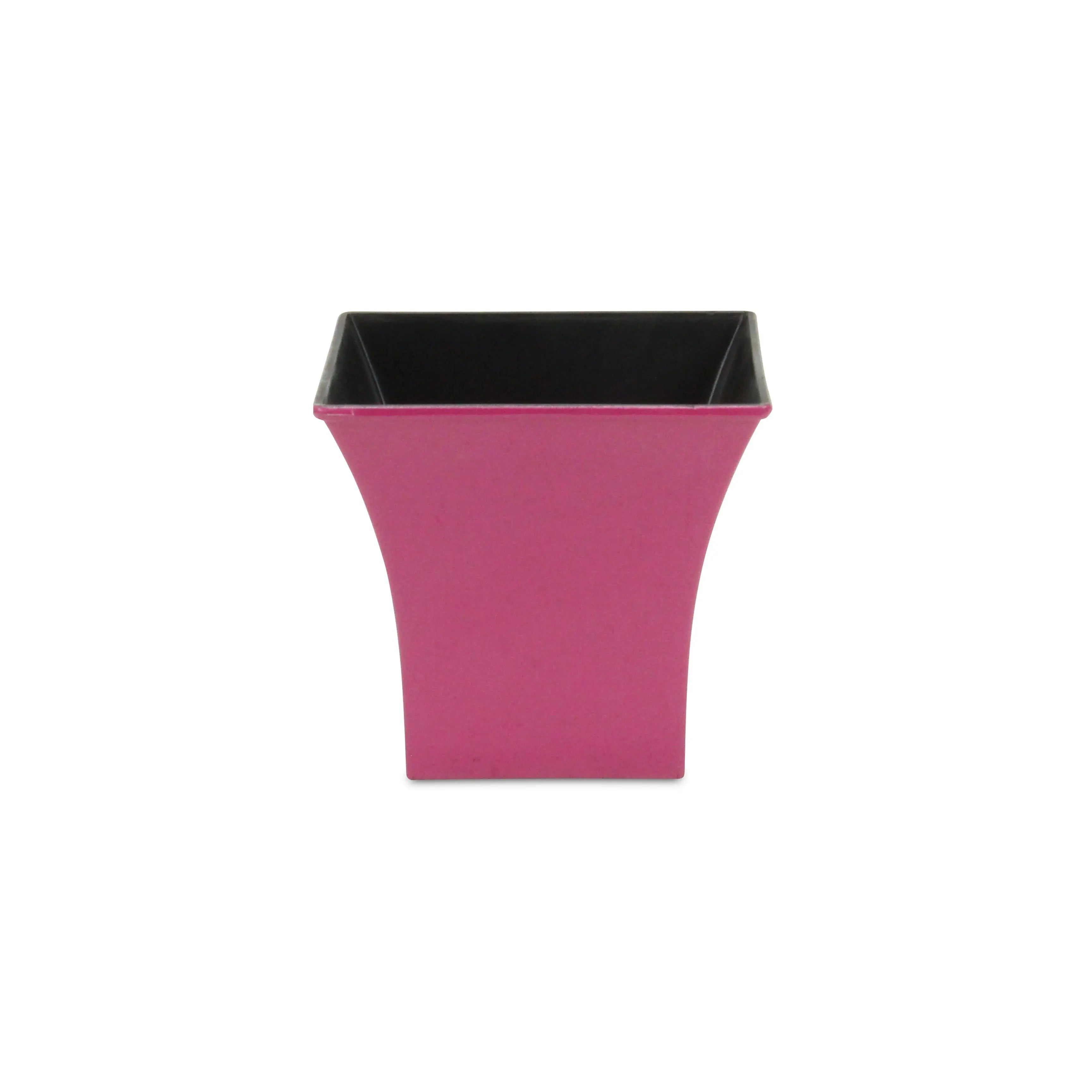 5" Hot Pink Recycled Plastic Indoor Outdoor Square Pot Planter Homeroots Outdoor