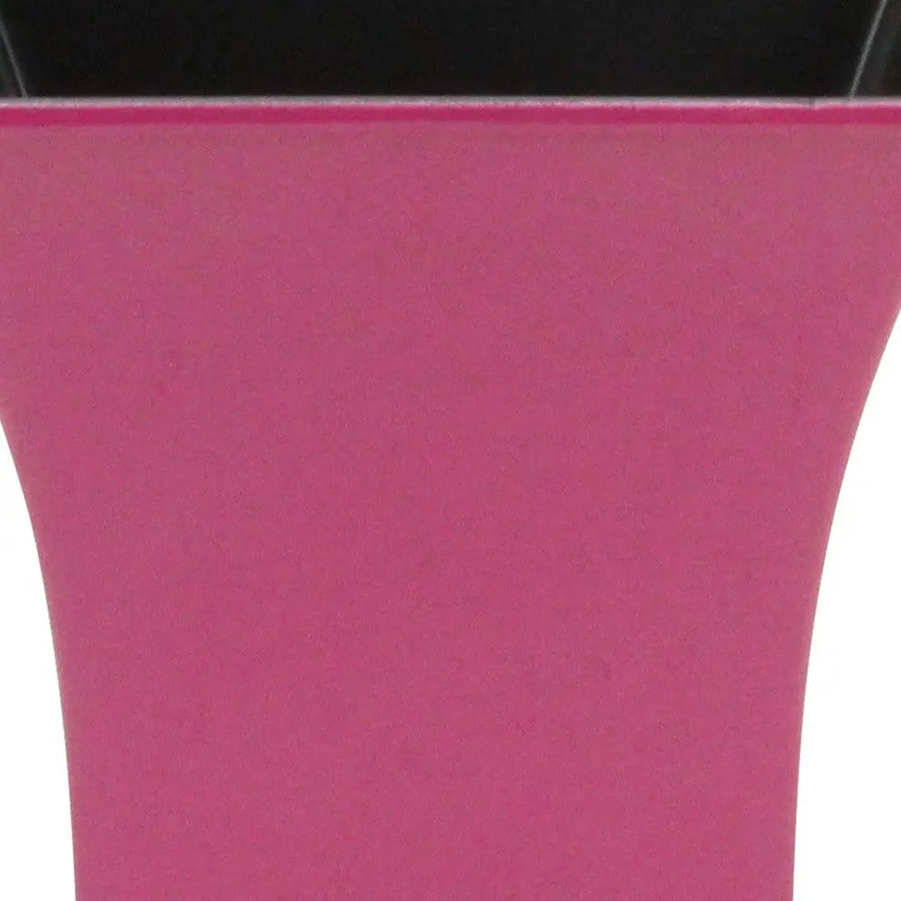 5" Hot Pink Recycled Plastic Indoor Outdoor Square Pot Planter Homeroots Outdoor