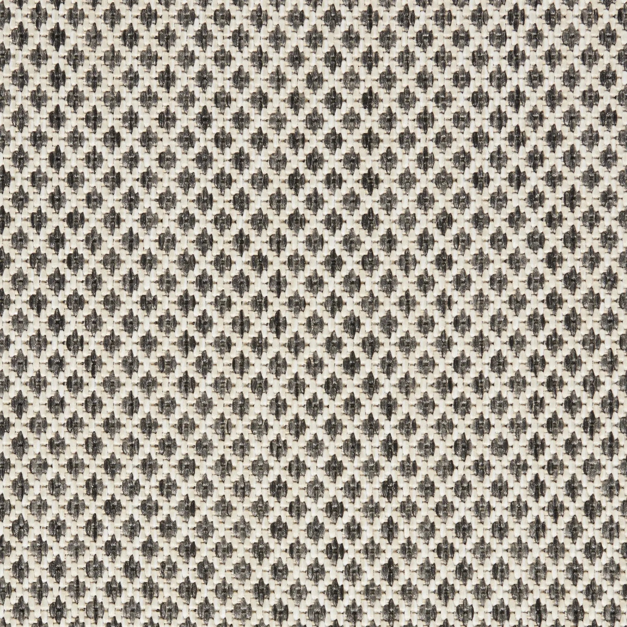5' Ivory And Charcoal Round Geometric Indoor Outdoor Area Rug Homeroots Outdoor