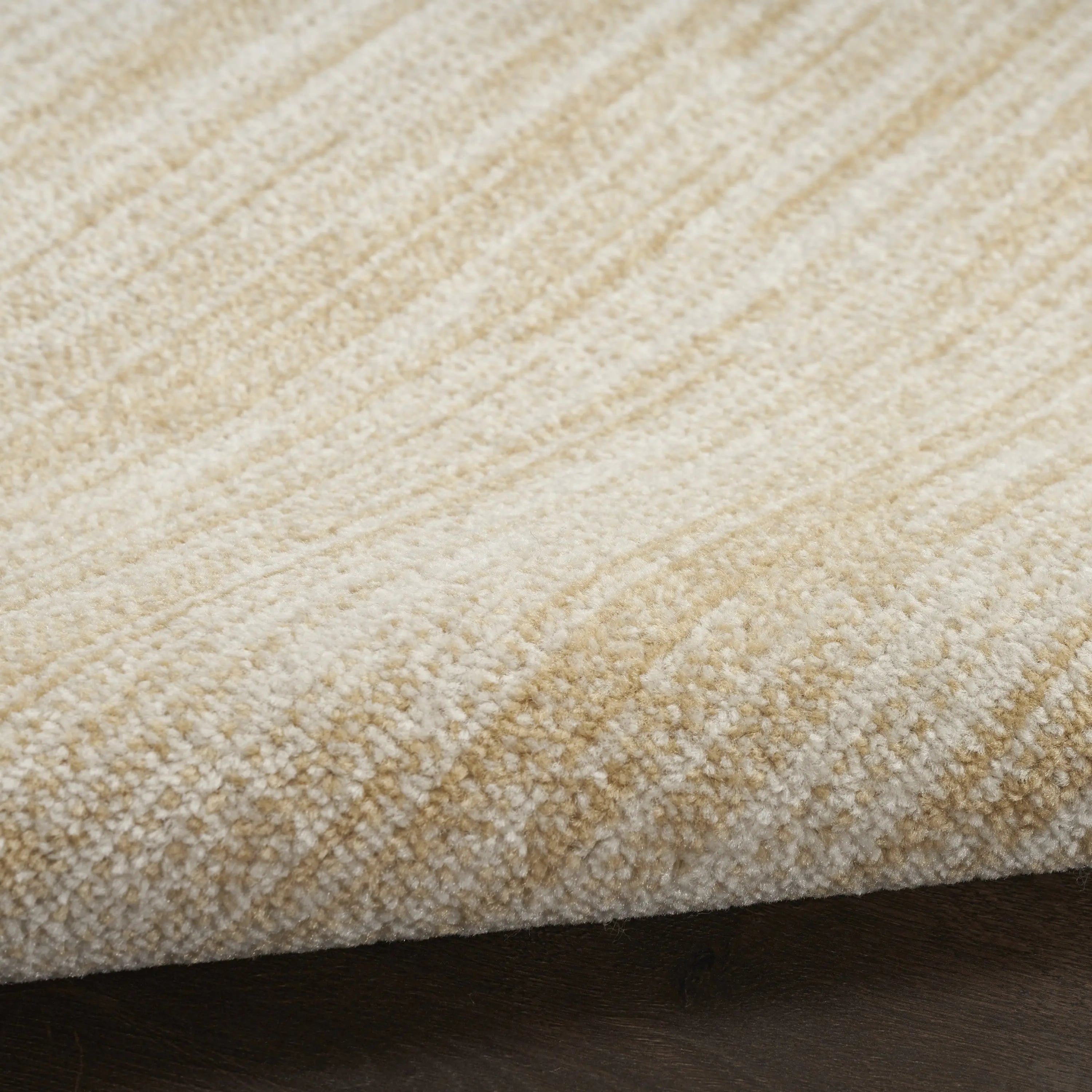 5' Ivory And Gold Square Abstract Indoor Outdoor Area Rug Homeroots Outdoor