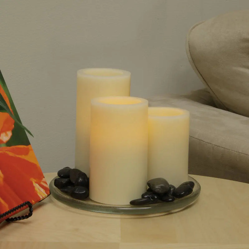 5" Ivory Flameless Pillar Candle GreatEagleInc