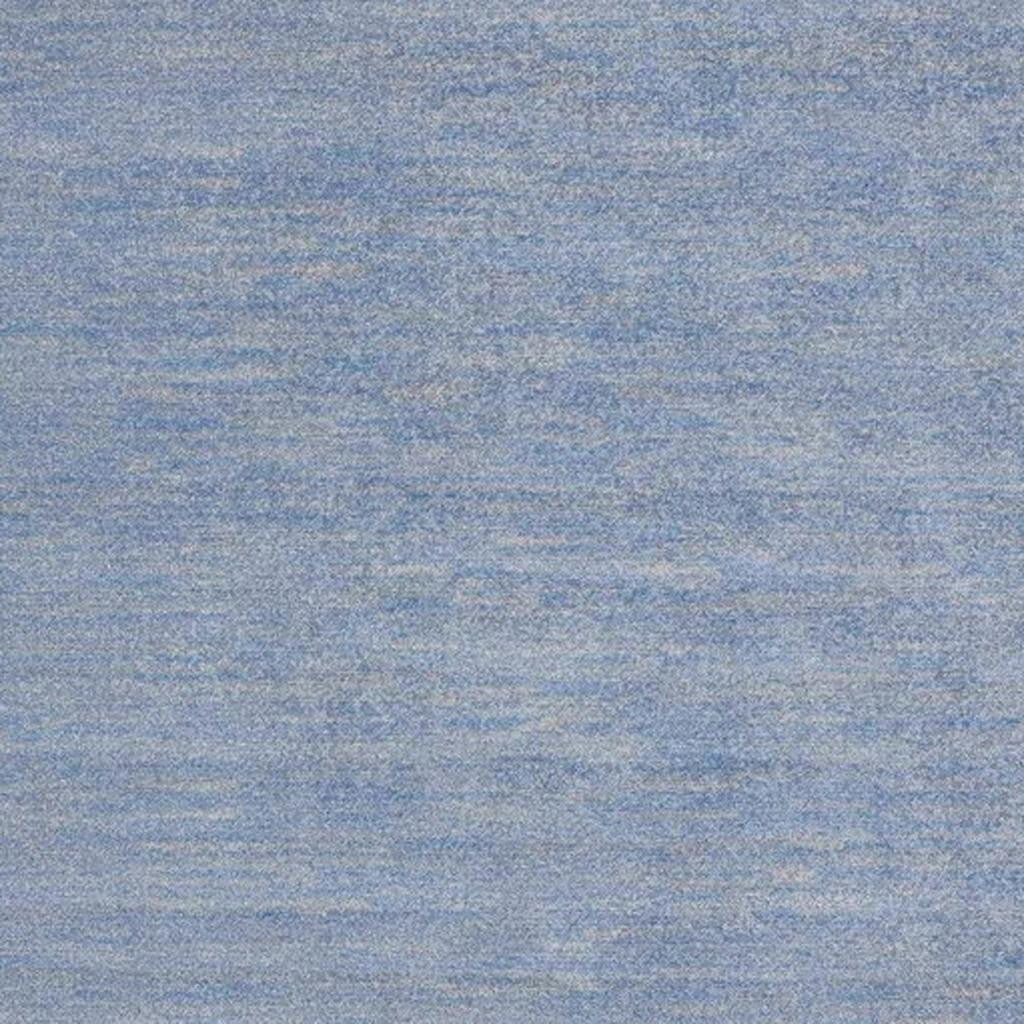 5' X 5' Blue And Gray Square Indoor Outdoor Area Rug - GreatEagleInc