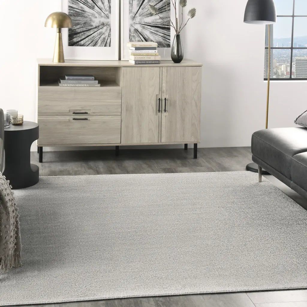 5' X 5' Gray Square Indoor Outdoor Area Rug - GreatEagleInc