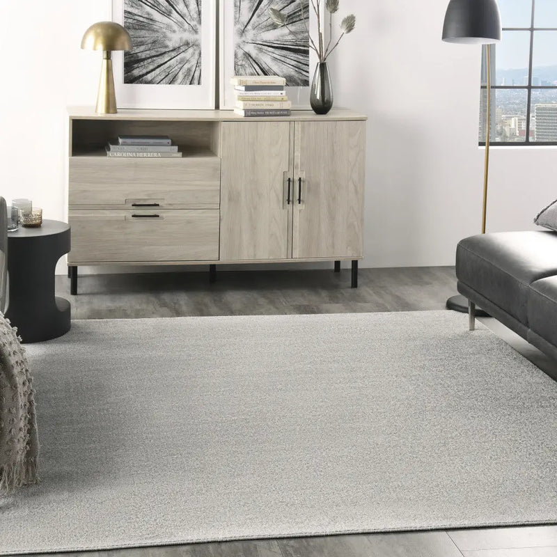 5' X 5' Gray Square Indoor Outdoor Area Rug - GreatEagleInc