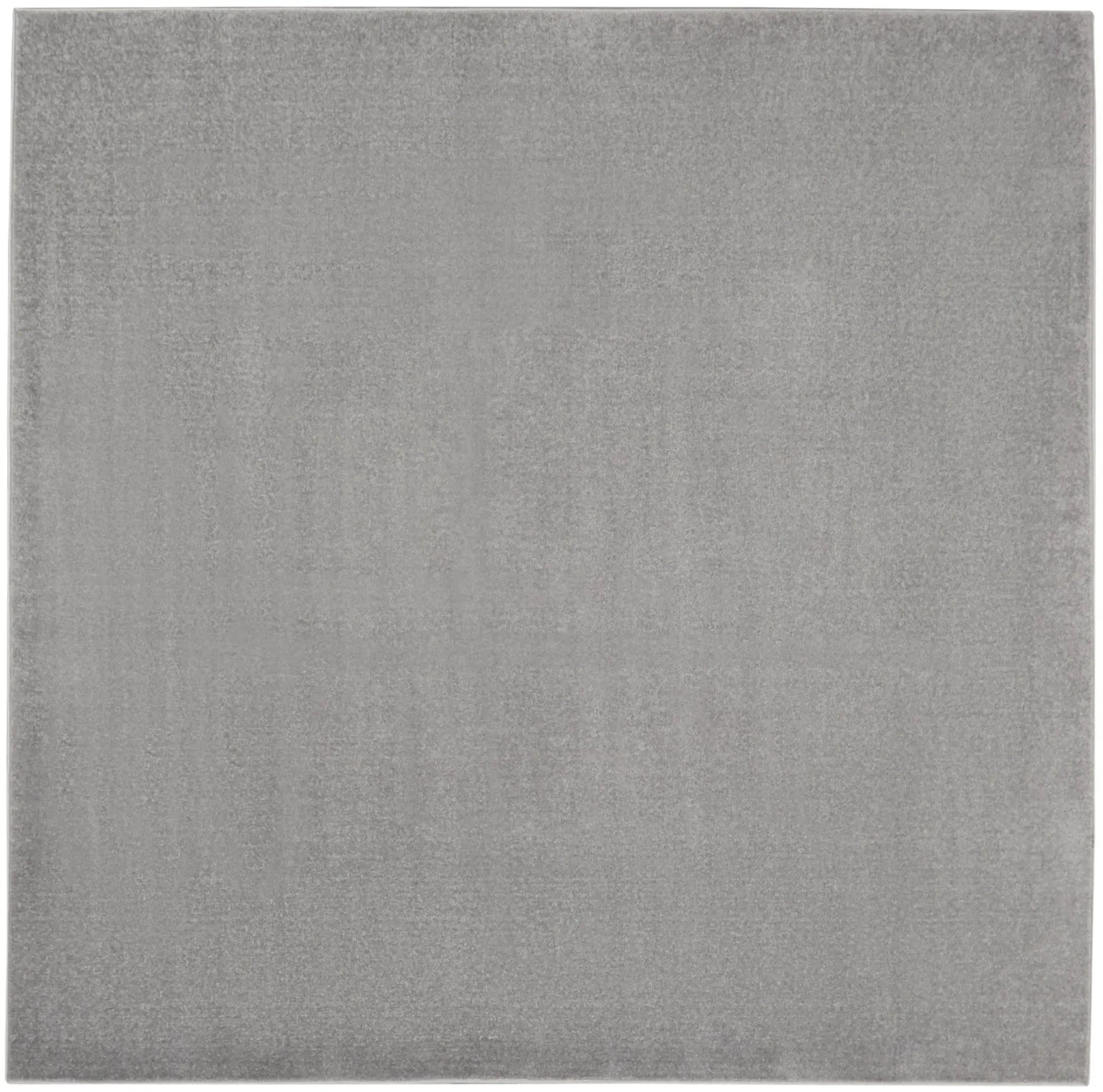 5' X 5' Gray Square Indoor Outdoor Area Rug - GreatEagleInc