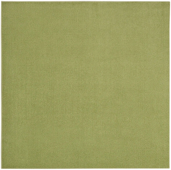 5' X 5' Green Square Indoor Outdoor Area Rug - GreatEagleInc