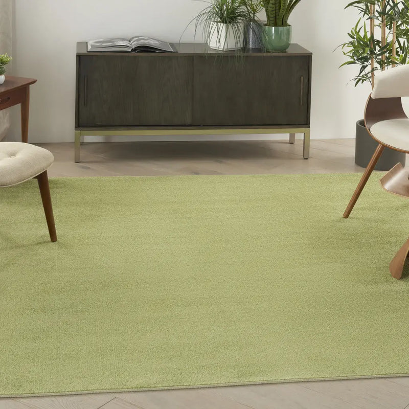 5' X 5' Green Square Indoor Outdoor Area Rug - GreatEagleInc