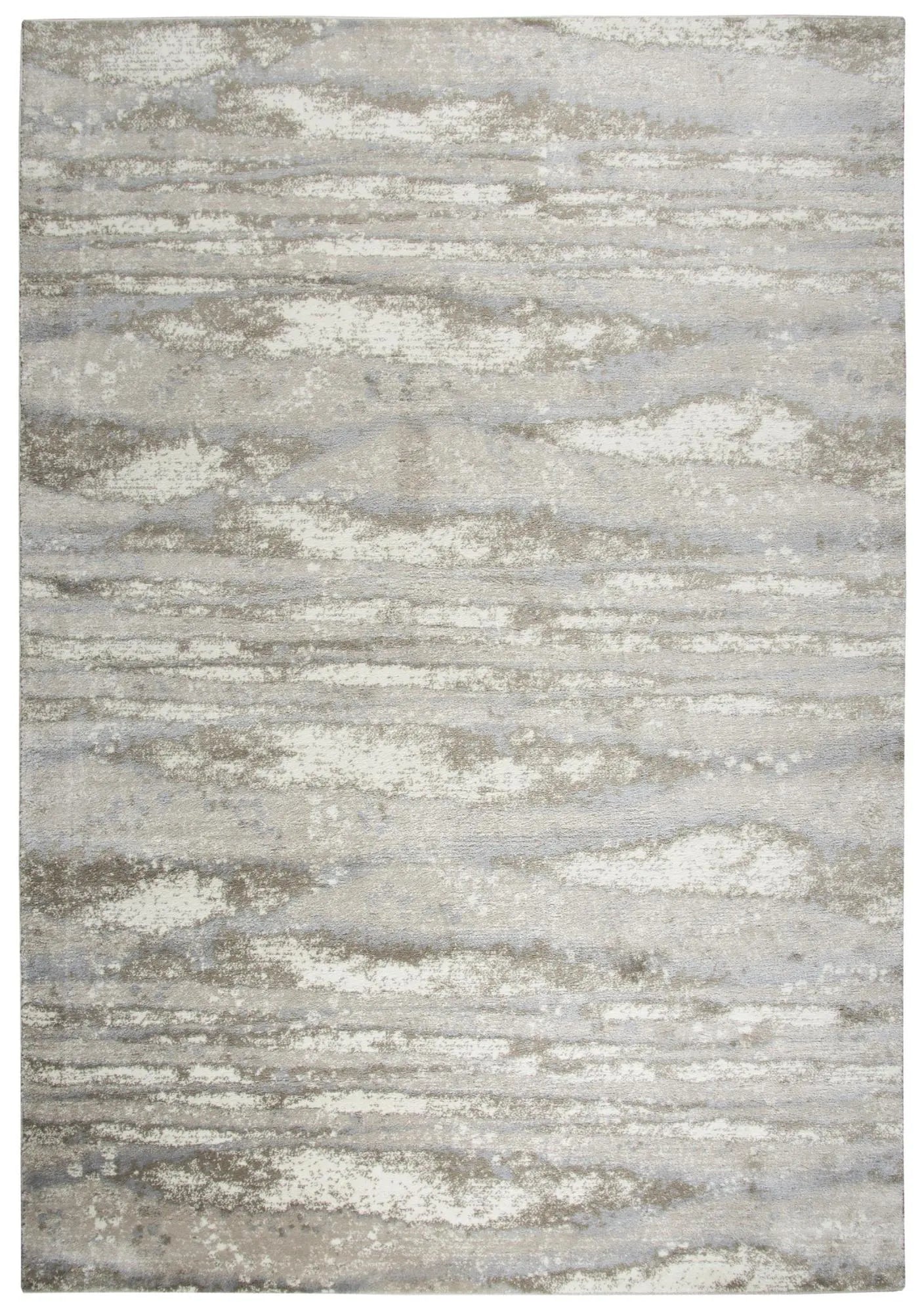 5' X 7' Beige Ivory Light Brown And Light Gray Abstract Area Rug Homeroots Home Decor