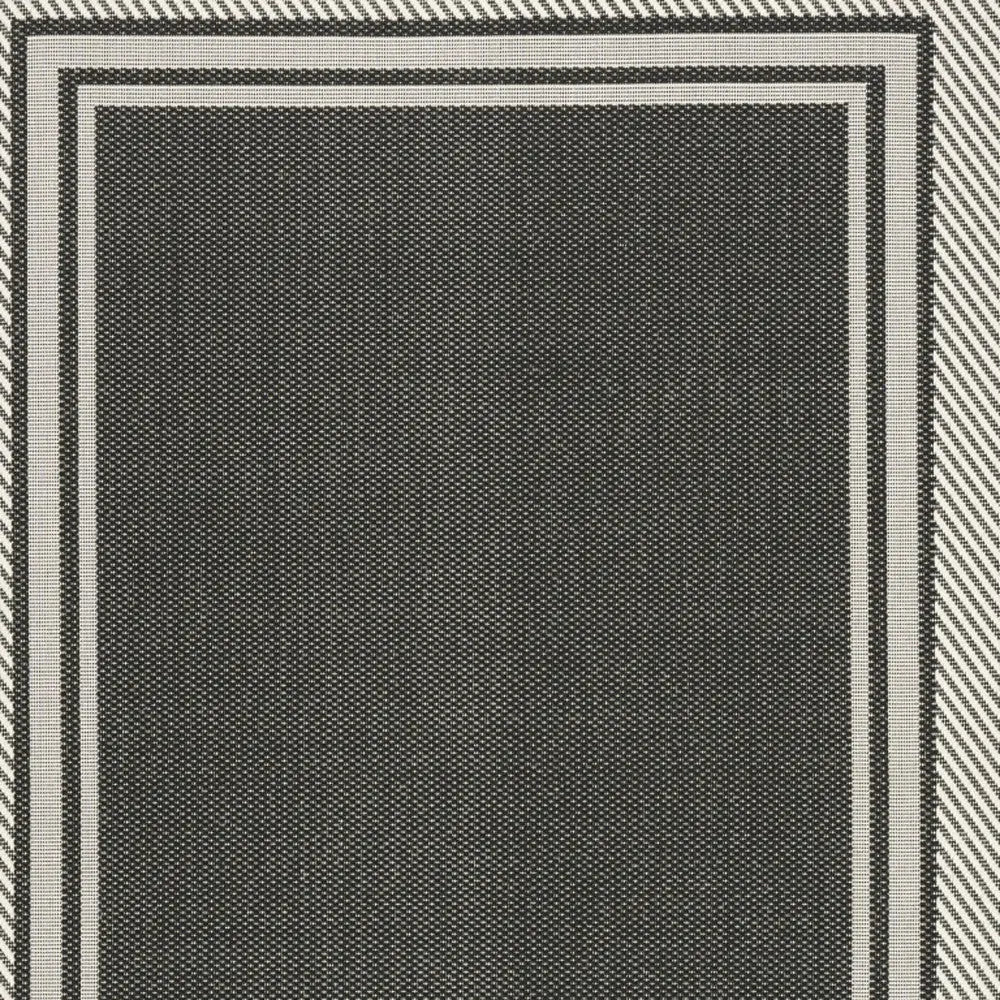 5' X 7' Black Geometric Indoor Outdoor Area Rug Homeroots Outdoor