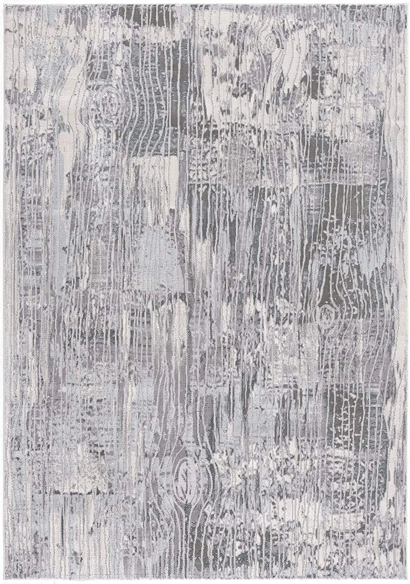 5' X 7' Blue Abstract Power Loom Area Rug Homeroots Home Decor