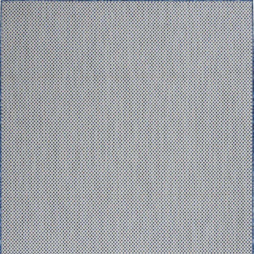 5' X 7' Blue Geometric Power Loom Area Rug Homeroots Outdoor
