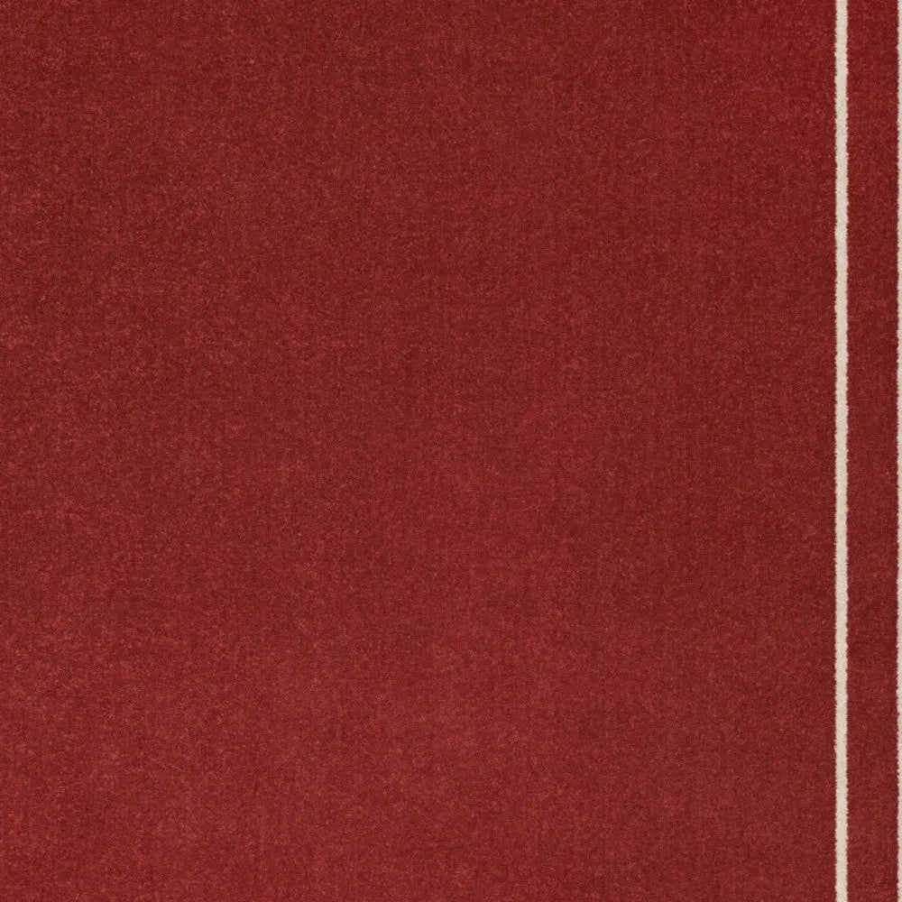 5' X 7' Brick Red And Ivory Indoor Outdoor Area Rug Homeroots Outdoor