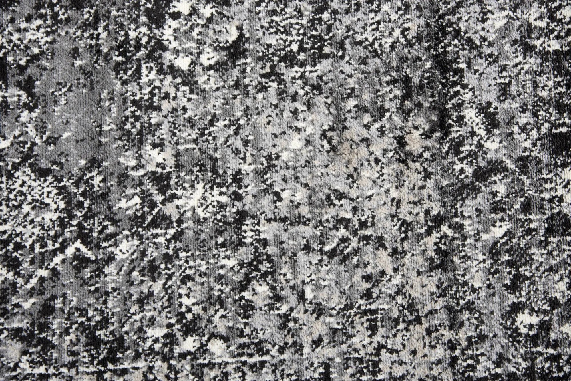 5' X 7' Brown Ivory Black And Light Gray Oriental Area Rug Homeroots Home Decor