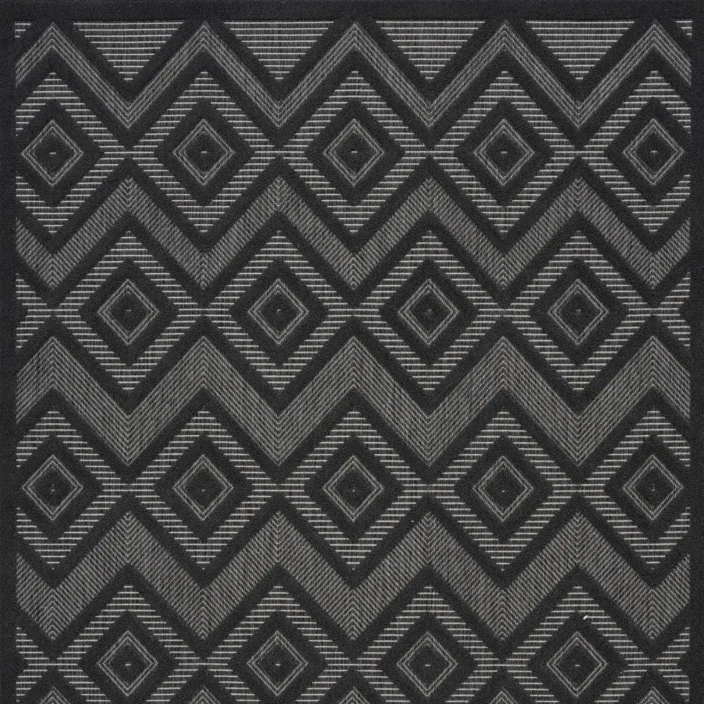 5' X 7' Charcoal Indoor Outdoor Area Rug - GreatEagleInc