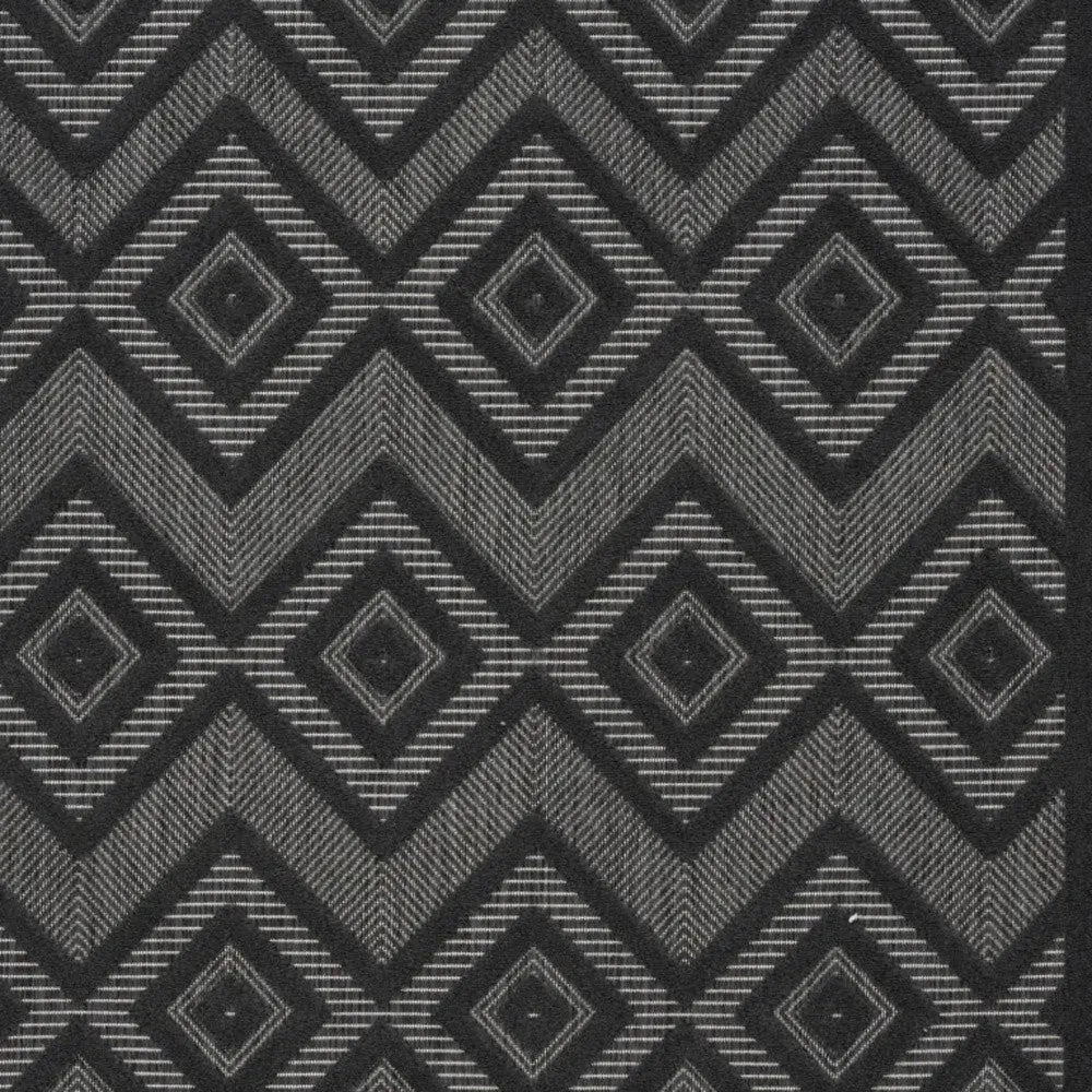 5' X 7' Charcoal Indoor Outdoor Area Rug - GreatEagleInc