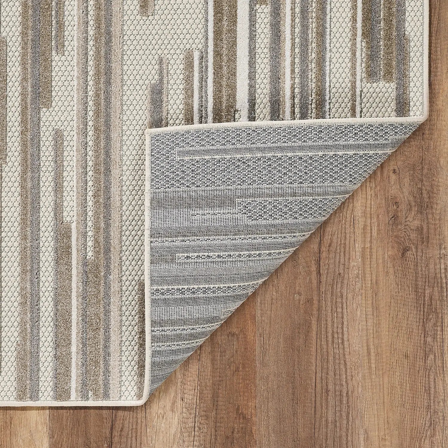 5' X 7' Gray Abstract Stain Resistant Indoor Outdoor Area Rug Homeroots Outdoor