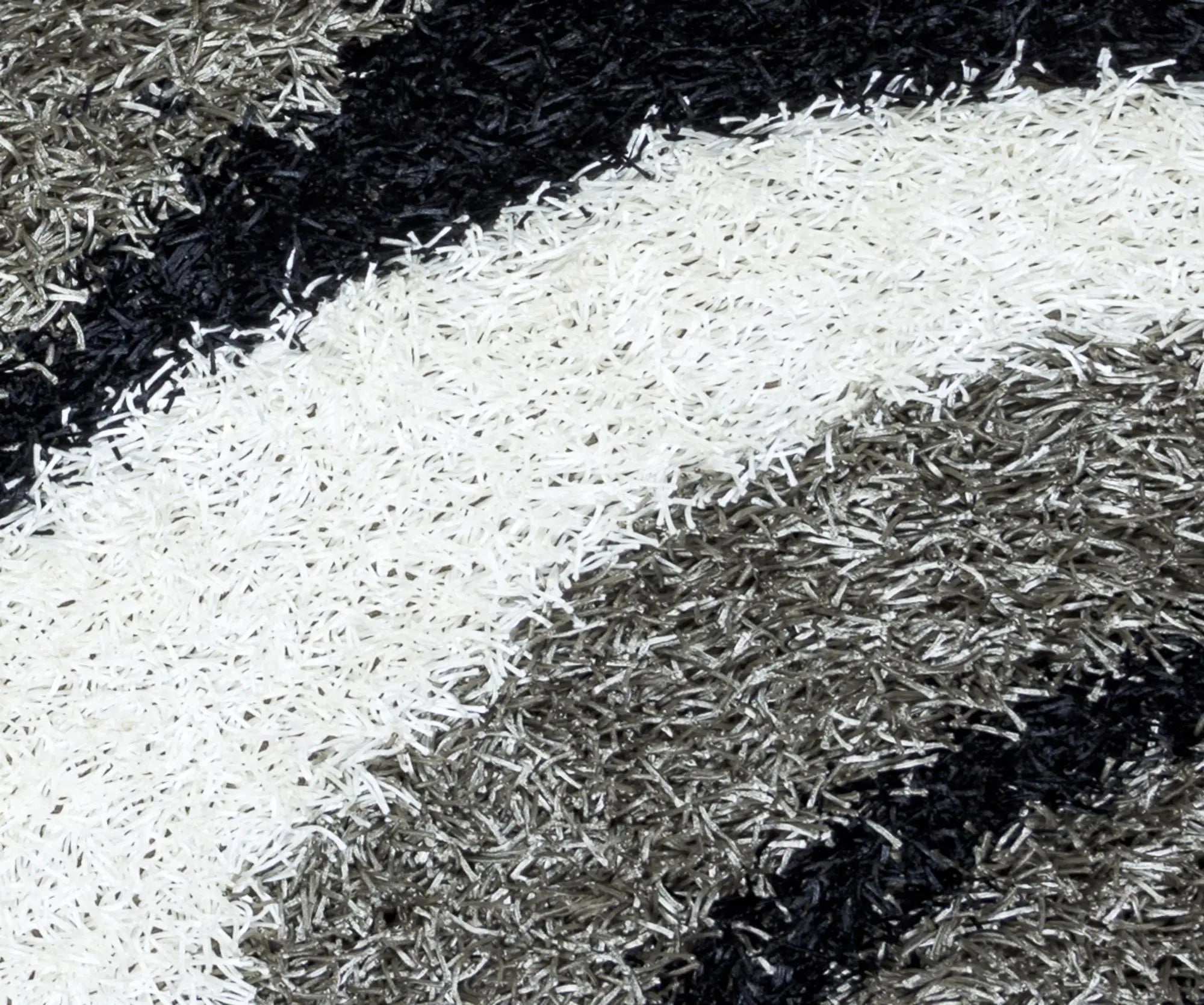 5' X 7' Gray And Black Abstract Shag Hand Tufted Area Rug Homeroots Home Decor