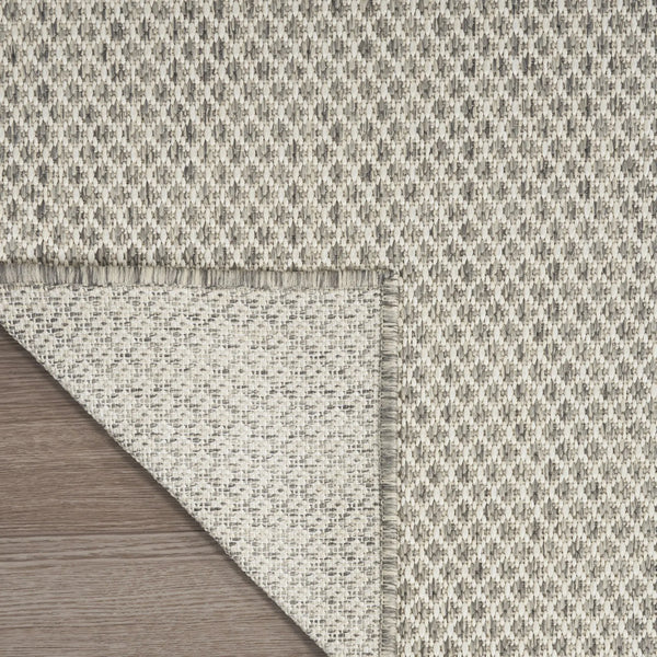5' X 7' Ivory Geometric Power Loom Area Rug Homeroots Outdoor