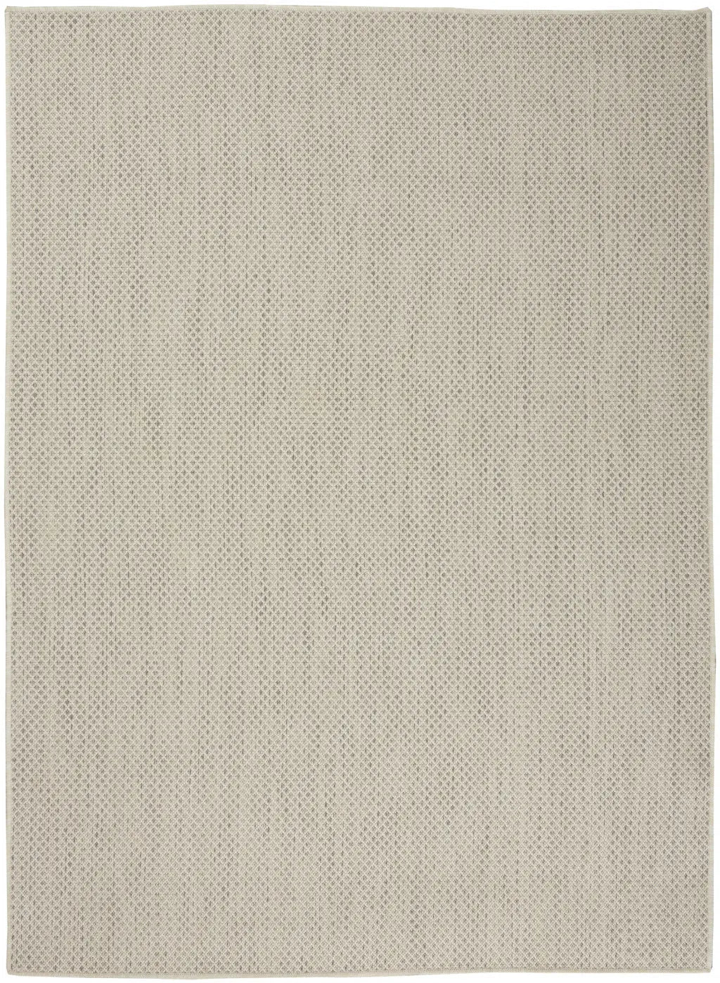 5' X 7' Ivory Geometric Power Loom Area Rug Homeroots Outdoor